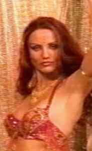 as a belly dancer