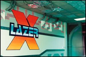 Interior Lazer X sign