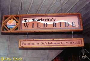 Dr. Moriarity's Wild Ride sign