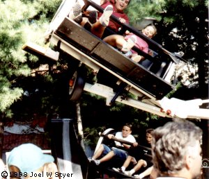 [Kennywood's Flying Coaster the "Kangaroo"]